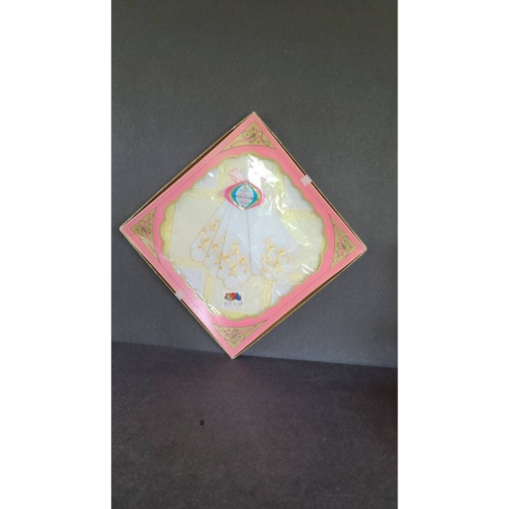 Vintage Ladies Handkerchiefs, Fruit Of The Loom